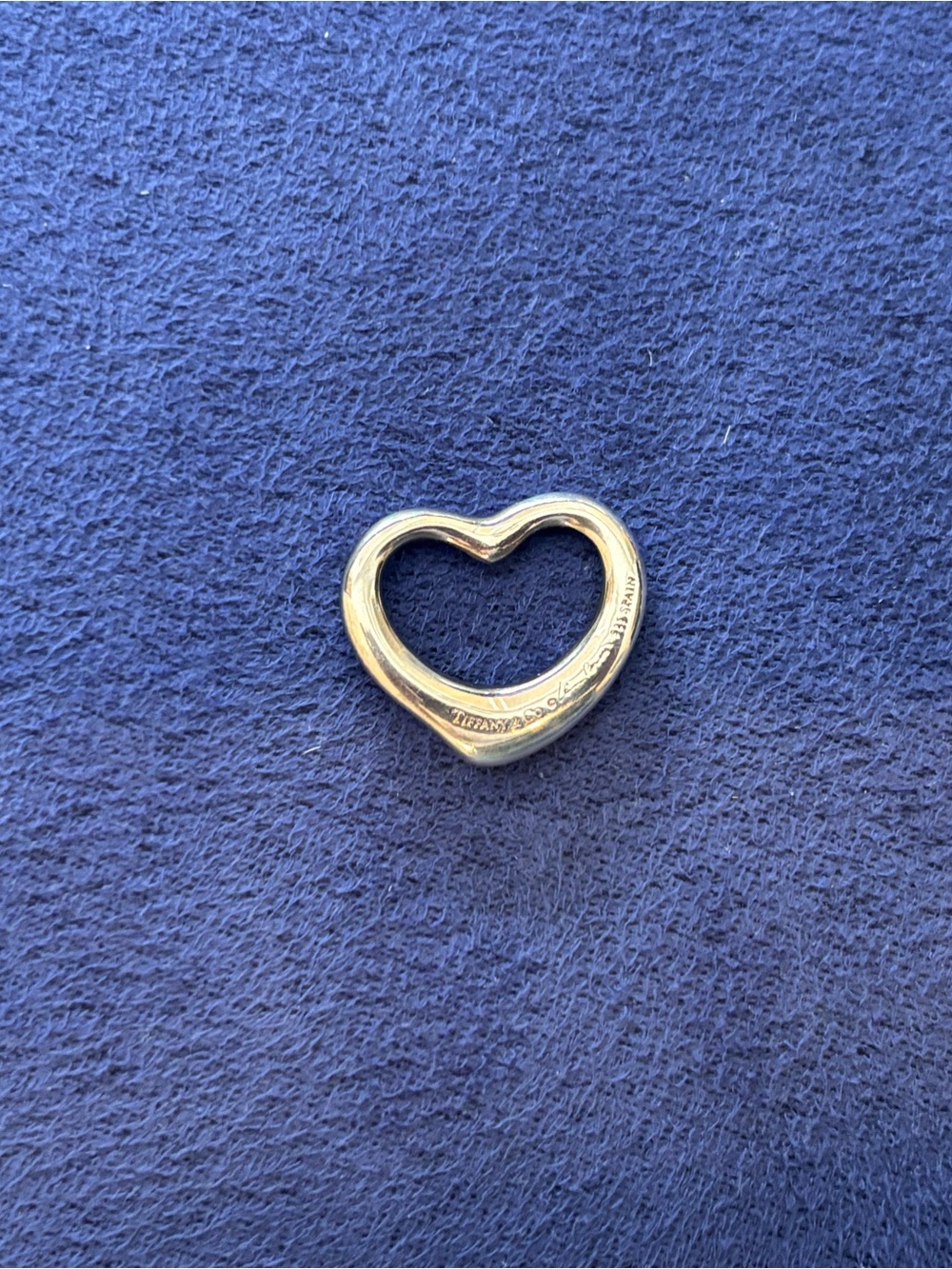 Tiffany Elsa Peretti 1 inch Heart in Silver